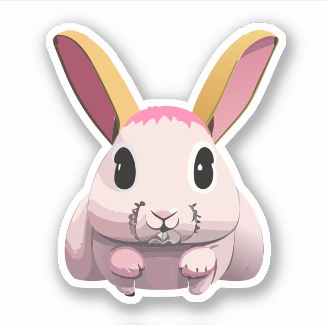 Cute Rabbit Cartoon Charactor (Front)