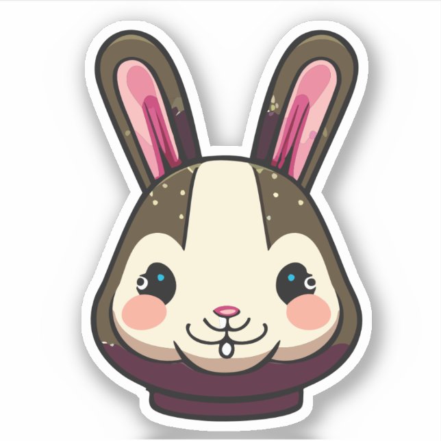 Cute Rabbit Cartoon Charactor (Front)
