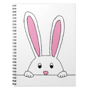 Cute Rabbit Clipart Peaking Cute Animals Bunny Art Notebook