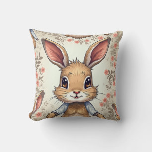cute rabbit cushion pillow