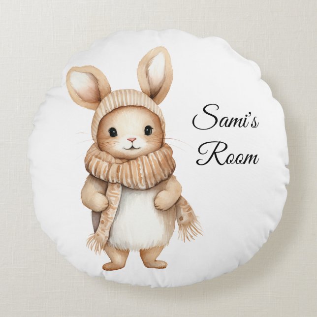 Cute Rabbit Customise Pillow (Front)