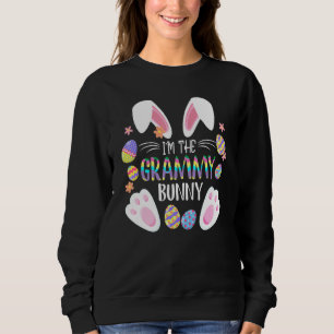 Cute Rabbit Ears I'm The Grammy Bunny Matching Eas Sweatshirt