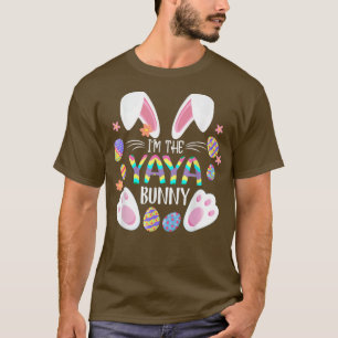 Cute Rabbit Ears I'm The Yaya Bunny Matching Easte T-Shirt