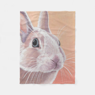 Cute Rabbit Fleece Blanket