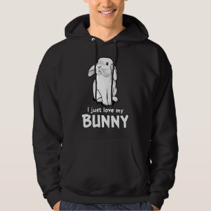 Cute Rabbit I Just Love My Bunny Hoodie