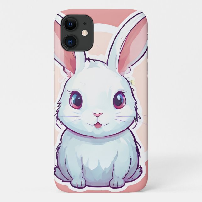 cute rabbit iPhone / iPad case (Back)