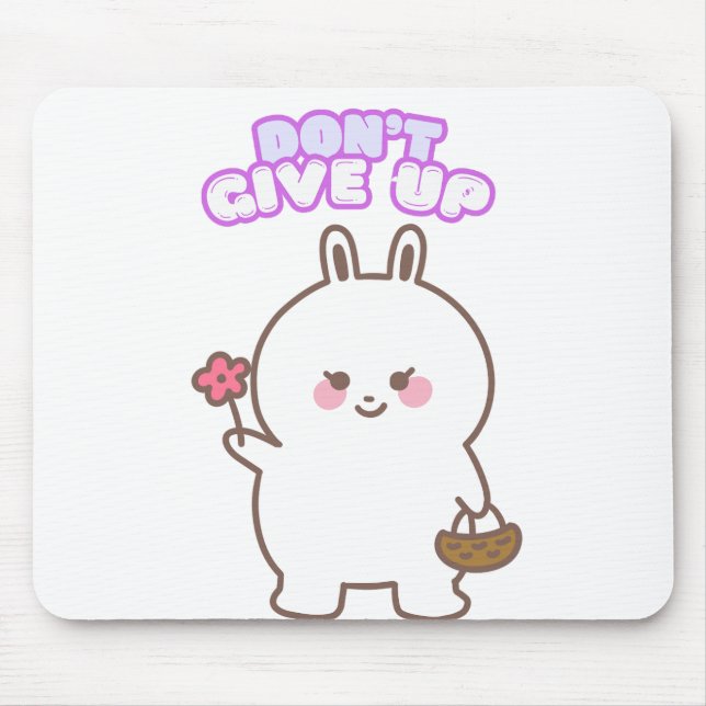 Cute Rabbit Mouse Mat (Front)