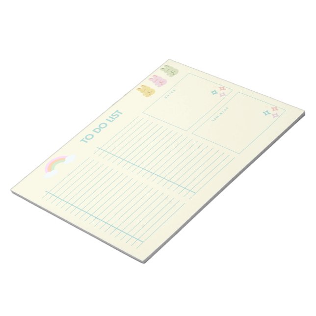 Cute rabbit planner to do list notepad (Angled)