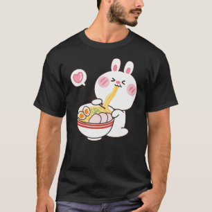 Cute Rabbit Ramen Noodle Toddler Girl Teen Kids Ka T-Shirt