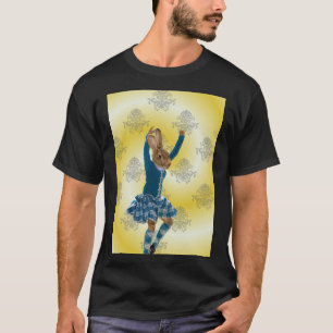 Cute rabbit Scottish highland dancer T-Shirt