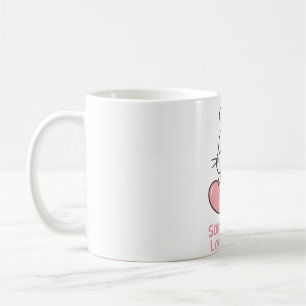 Cute Rabbit, Some Bunny Loves You Pun Coffee Mug
