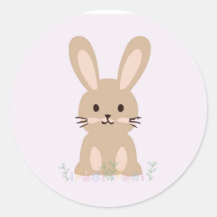 Cute rabbit sticker