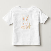 Cute Rabbit Toddler T-Shirt Animal Design for Kids