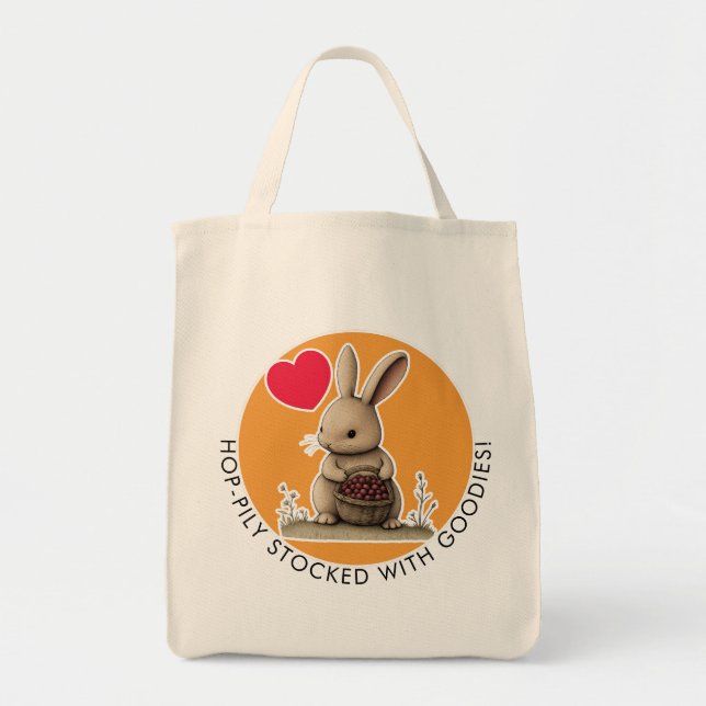 Cute Rabbit  Tote Bag (Front)