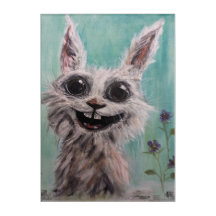 Cute Rabbit  Wall Art, 10" x 14" Acrylic Print