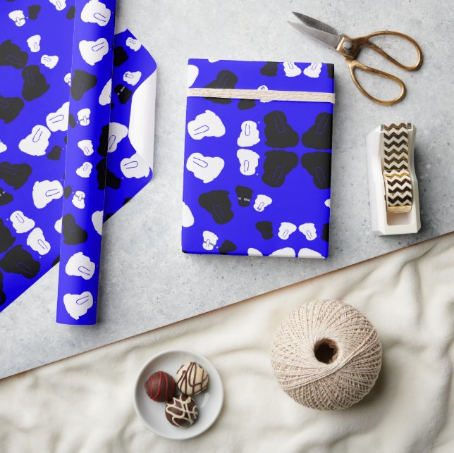 Cute rabbit winter solstice gift wrapping paper (Crafts)