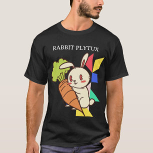 Cute Rabbit with Carrot Retro Bunny T-Shirt
