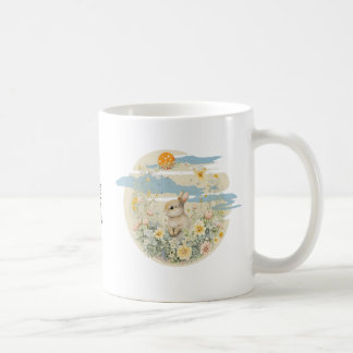 Cute Rabbit with custom text Coffee Mug