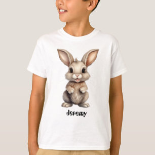 Cute Rabbit with editable name T-Shirt