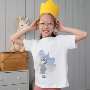 Cute Rabbit with Glasses Personalised T-Shirt