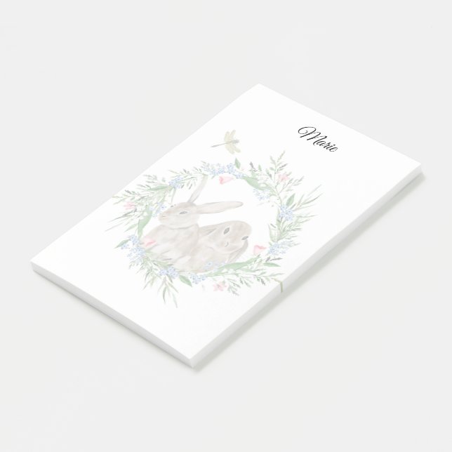 Cute Rabbits Post-it Notes (Angled)