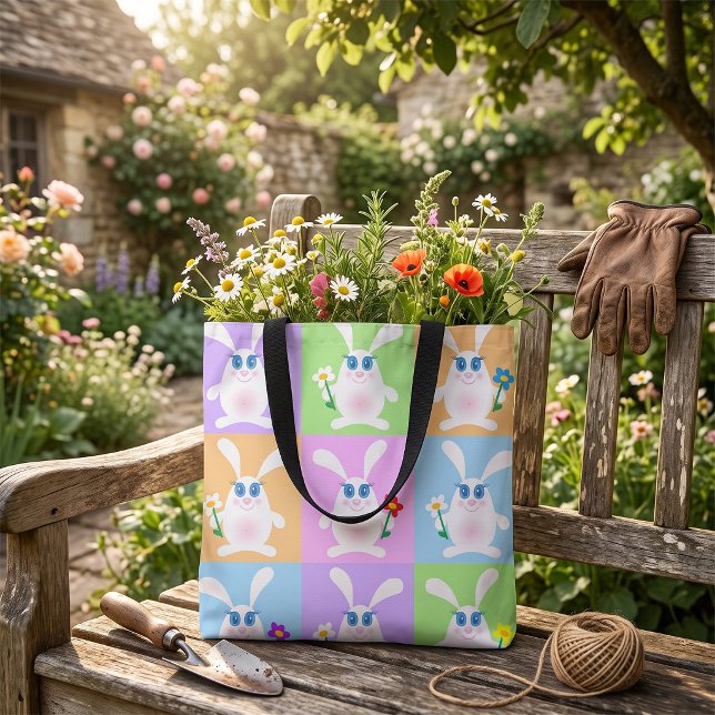Cute Rabbits Tote Bag (Creator Uploaded)