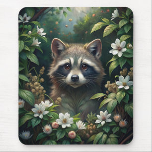 Cute Raccoon Mouse Mat