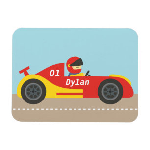Cute Race Car For Boys Magnet