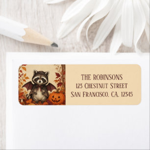Cute Racoon Bat Costume Halloween Personalised