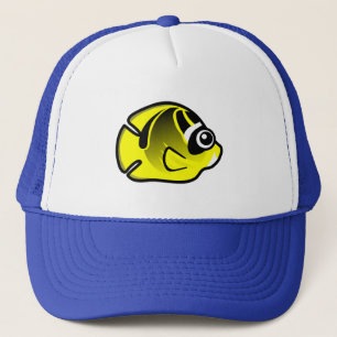 Cute Racoon Butterflyfish Trucker Hat