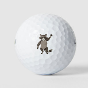 Cute racoon golf balls