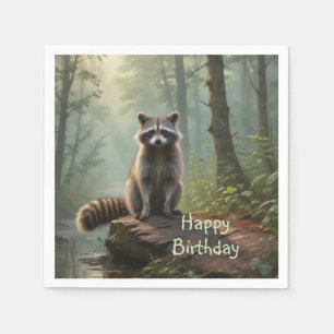 Cute Racoon Napkin