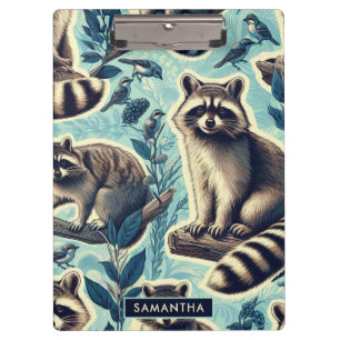 Cute Racoon Pattern Clipboard