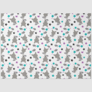 Cute Racoon Pattern Tissue Paper