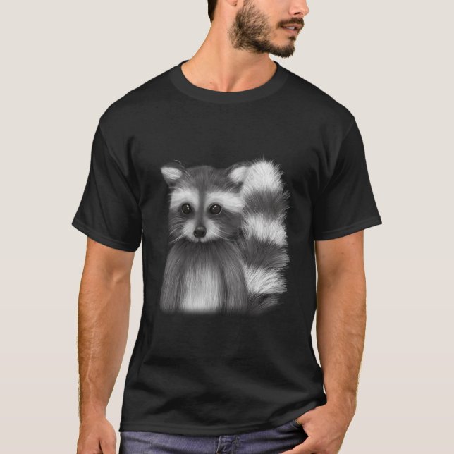 Cute Racoon T-Shirt (Front)