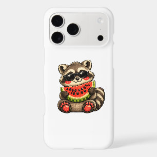 Cute Racoon with Watermelon