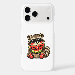 Cute Racoon with Watermelon