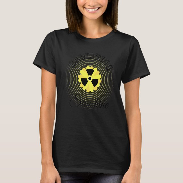 Cute Radiating Sunshine Radiation Therapy T-Shirt (Front)