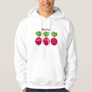 Cute radishes singing trio cartoon vegetables hoodie
