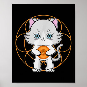Cute Ragdoll Cat Anime Feline Leukaemia Awareness Poster