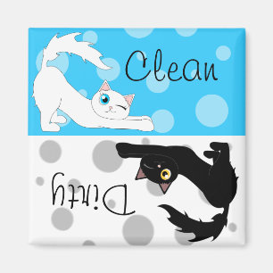Cute Ragdoll Cats Clean Dirty Dishwasher Magnet