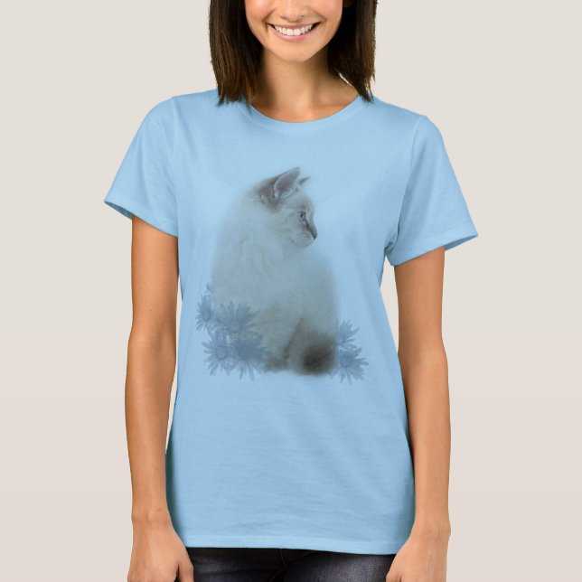 cute ragdoll kitten t shirt (Front)