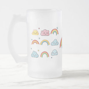cute rainbow and cloud mug
