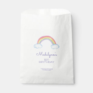 Cute Rainbow and Clouds Child Birthday Favour Bags