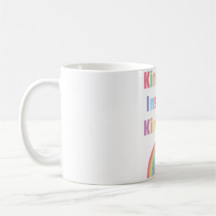 Cute Rainbow And Heart Kindness Inspires Kindness Coffee Mug