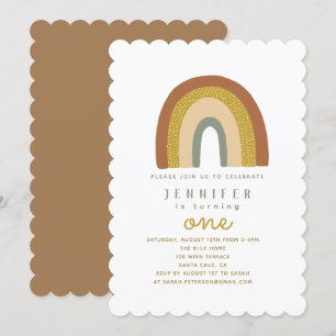 Cute Rainbow Baby Shower Invitation