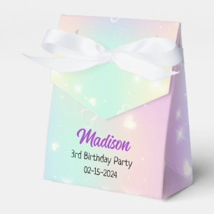 Cute Rainbow Birthday Favour Box