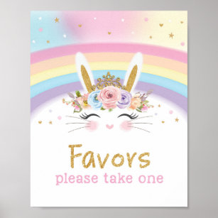 Bunny Birthday Posters Prints Zazzle Uk
