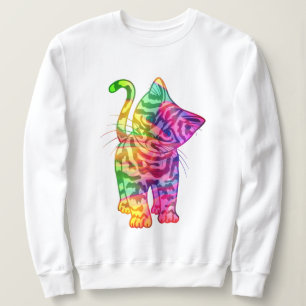 Cute Rainbow Cat T-shirt, Hoodie Sweatshirt Design