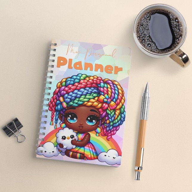 Cute Rainbow Chibi Girl "My Personal Planner"  Planner (Creator Uploaded)